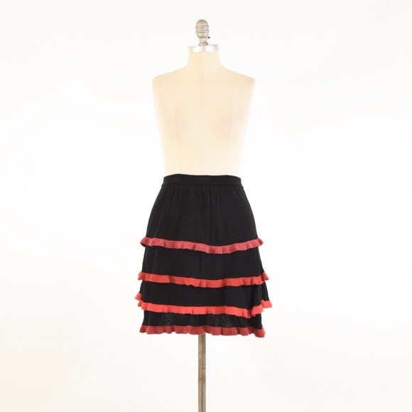 Anthropologie Dresses & Skirts - ❌SOLD❌Anthropologie Cotton Ruffled Sweater Skirt